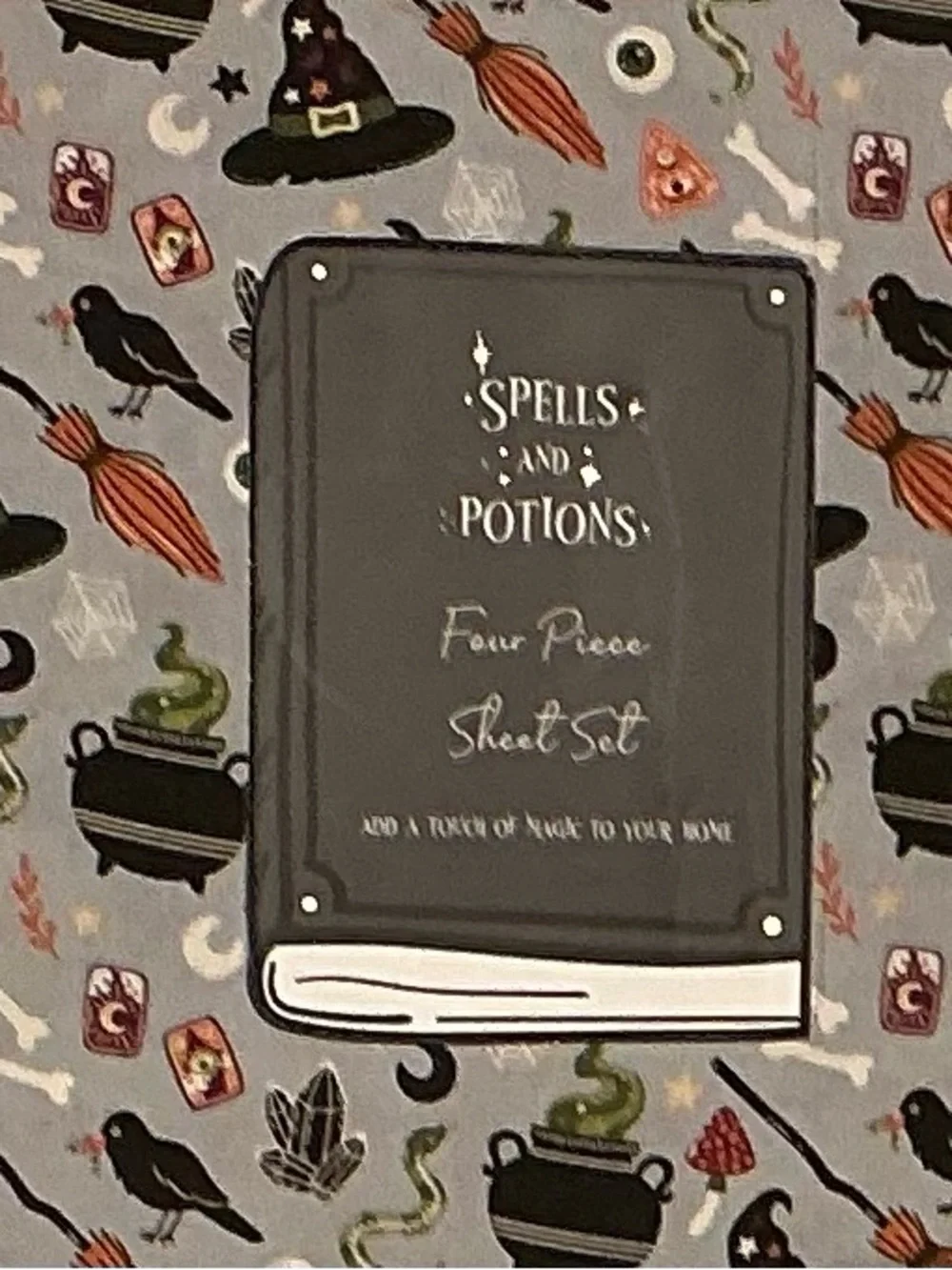 Spells and Potions Grey Halloween Witchy Full Sheet Set